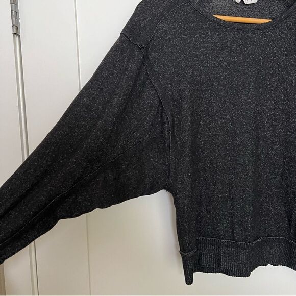 Olive & Oak Top Womens Size XS Gray Dolman Long Sleeve Visible Seams Boat Neck - Picture 5 of 12